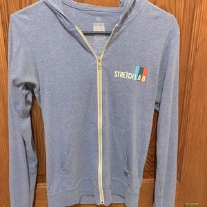 Stretchlab blue zip up hoodie
